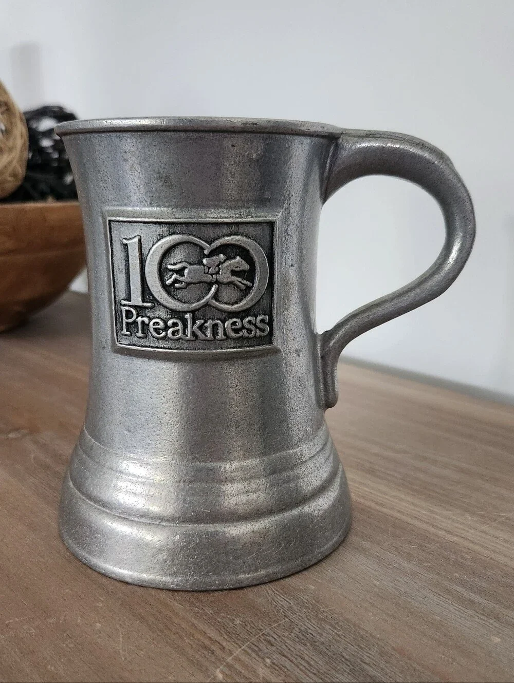 Vintage Wilton Armetale 100th Preakness Pewter Tankard Mug 1975 Collector Item